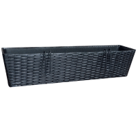Truhlík 60x16x14cm čierny PATIO