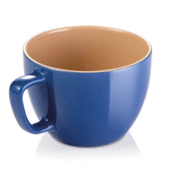 Veľký hrnček CREMA SHINE, modrá TESCOMA