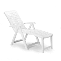 Detail - Kreslo ARIZONA biele s podnožou PRO GARDEN Kreslo ARIZONA biele s podnožou PRO GARDEN