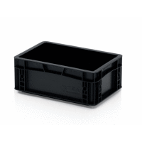 ESD Euro prepravka 30x20x12 cm plný úchyt - čierna TBA