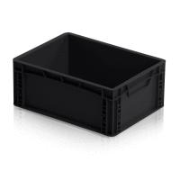 ESD Euro prepravka 40x30x17 cm plný úchyt - čierna TBA