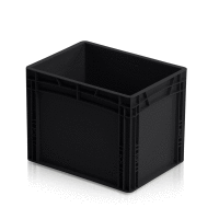 ESD Euro prepravka 40x30x32 cm plný úchyt - čierna TBA