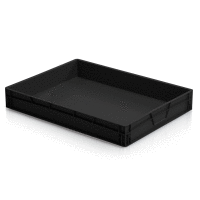 ESD Euro prepravka 80x60x12 cm plný úchyt - čierna TBA