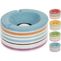 Popolník vonkajší keramický Pruhy 14cm