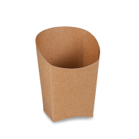 Papierový wrap hnedý 3,9 x 7,5 x 10 cm, nepremastiteľný [50 ks] BIO GASTRO