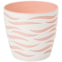 Kvetináč Sahara Duo 18cm biela+ ružová FORM PLASTIC