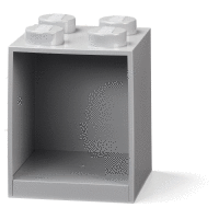Závesná polica BRICK 4 sivá 210x159x159 LEGO