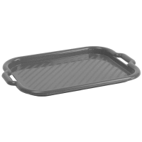 Detail - Plastová tácka Clever Gray 46 x 33 x 3 cm DOMOTTI Plastová tácka Clever Gray 46 x 33 x 3 cm DOMOTTI