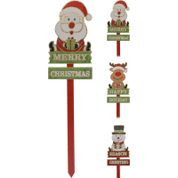 Vianočná figúrka z dreva - zápich  80CM 3 druhy