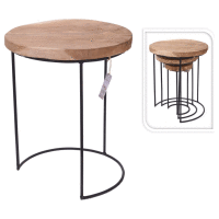 Konferenčný stolík z dreva TEAK M 28 x 41 cm