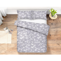 Bavlnené obliečky JASENICE Light Grey 70x90 + 140x200cm