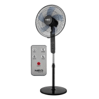 Podlahový ventilátor 45W, priemer 40cm, 3rýchlosti, oscilácia, diaľkové ovládanie NEO TOOLS