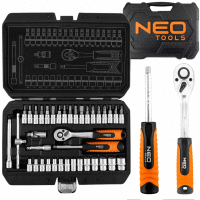 Detail - Sada nástrčných kľúčov 1/4", 38 kusov, satén NEO TOOLS Sada nástrčných kľúčov 1/4", 38 kusov, satén NEO TOOLS
