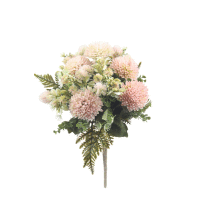 Detail - Kytica chryzantéma x6 + prízdoba mix Kytica chryzantéma x6 + prízdoba mix