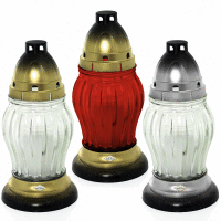 Detail - Kahanec sklenený P114 21cm strieborný/zlatý Kahanec sklenený P114 21cm strieborný/zlatý