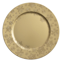 Detail - Dekoračný clubový tanier CHRISTMAS GOLD 33 cm AMBITION Dekoračný clubový tanier CHRISTMAS GOLD 33 cm AMBITION