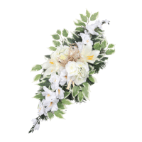 Aranžmán 334- gladiola, hortenzia, ľalia 90x36cm