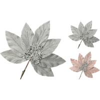 Detail - Poinsercia na štipci 25cm strieborná/ružová Poinsercia na štipci 25cm strieborná/ružová