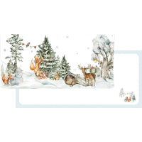 Detail - Darčeková obálka na peniaze Vianočný les 21x10cm ALVARAK Darčeková obálka na peniaze Vianočný les 21x10cm ALVARAK