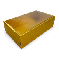 Detail - Krabička na pečivo s priehľad. vekom GOLD 25x15x7cm ALVARAK Krabička na pečivo s priehľad. vekom GOLD 25x15x7cm ALVARAK