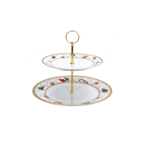 Detail - Porcelánová 2poschodová etažérka Christmas Fairy Tale Porcelánová 2poschodová etažérka Christmas Fairy Tale