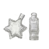 Detail - Fľaša Snehová vločka 0,2 l bezfarebná Fľaša Snehová vločka 0,2 l bezfarebná