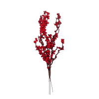 Detail - Vetva vianočná červené bobule 36cm Vetva vianočná červené bobule 36cm