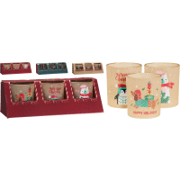 Detail - Svietniky set 3ks 8 cm XMAS Svietniky set 3ks 8 cm XMAS