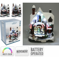 Detail - LED Domček 29cm XMAS 2 druhy LED Domček 29cm XMAS 2 druhy