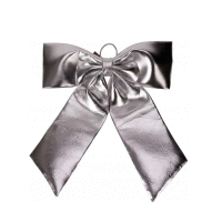 Mašľa XL 68x80cm SILVER