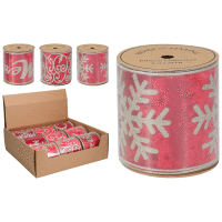 Detail - Dekoračná stuha 450x10cm RED-GOLD 3 druhy Dekoračná stuha 450x10cm RED-GOLD 3 druhy