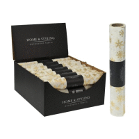 Detail - Dekoračná látka SNOWFLAKE 28x250cm GOLD Dekoračná látka SNOWFLAKE 28x250cm GOLD