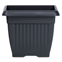 Kvetináč hranatý TERRA 37cm - antracit PROSPERPLAST