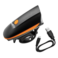 Predné svetlo na bycikel 3,7V 1200mAh 3 stuépne svetla, micro USB  NEO TOOLS