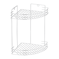 Pochrómovaná rohová polička do kúpeľne Basic 29x19x19cm JOTTA