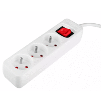 Predlžovací kábel 5m, 3x1,5mm2, 3G, biely, ON/OFF NEO TOOLS