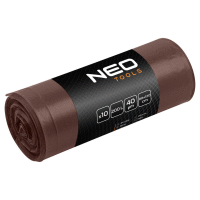Vrecia na odpad 200 l, hnedé, 40 mic, 10 ks NEO TOOLS