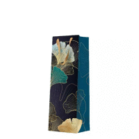 Darčeková taška na fľašu LEAVES 12x37x10 cm PAW