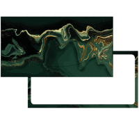Darčeková obálka na peniaze čierny-zelený mramor 21x10cm ALVARAK