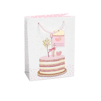 Taška Maxi matt 33x26,7x13,7cm narodeninová torta ALVARAK