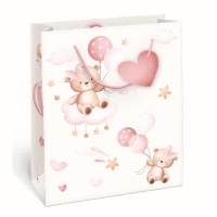 Taška Maxi matt 33x26,7x13,7cm BABY GIRL Macko ALVARAK