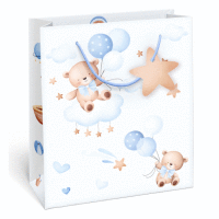 Taška Maxi matt 33x26,7x13,7cm BABY BOY Macko ALVARAK