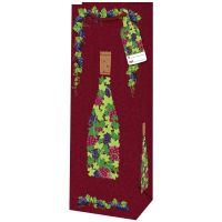 Taška na fľašu matt 36x12,6x8,9cm hrozno ALVARAK