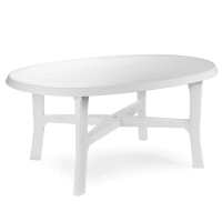 Detail - Lux. stôl DANUBIO, oválny, biely PRO GARDEN Lux. stôl DANUBIO, oválny, biely PRO GARDEN