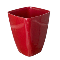 Kvetináč hranatý Orchidea červená FORM PLASTIC