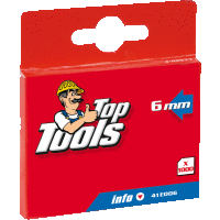 Sponky J typ, 6 mm, 1000 ks TOP TOOLS