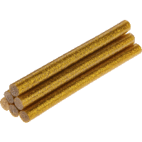 Lepiace tyčinky, zlato, brokát, 6 ks, 8 mm x 100 mm TOPEX