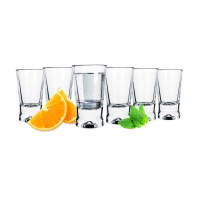 pohárik X 25ML hladký 6 ks GLASMARK