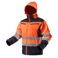 Pracovná bunda výstražná softshellová, L/52, NEO Tools