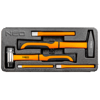 Kladivá a priebojníky, súprava 5 ks NEO TOOLS